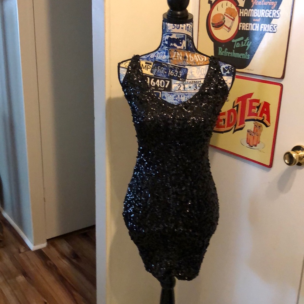 Little Black Sequin dress